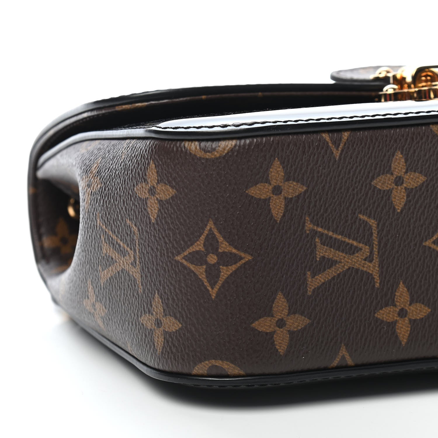 Louis Vuitton Patent Calfskin Monogram Cherrywood BB Black 7 of 8