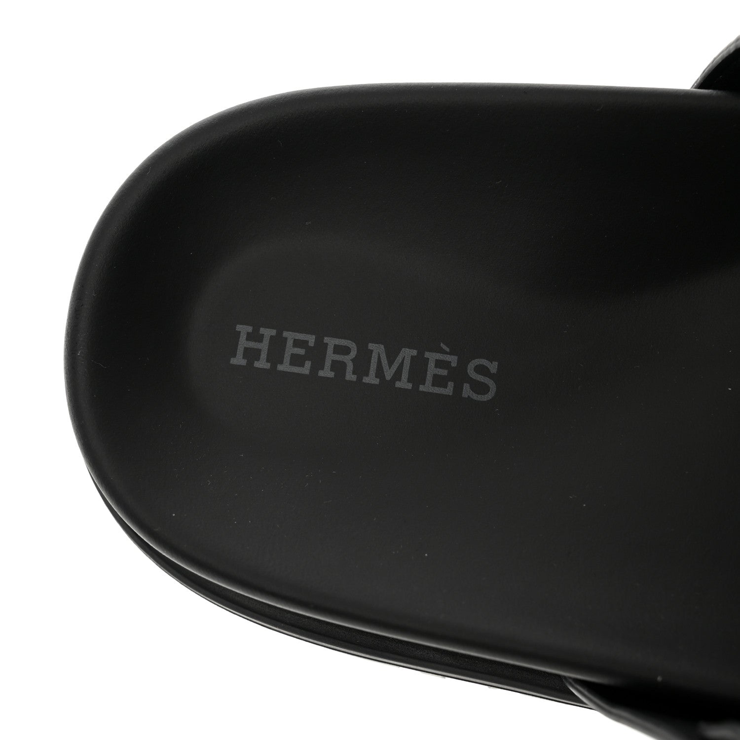 Hermes Calfskin Womens Chypre Sandals 35.5 Black 7 of 9