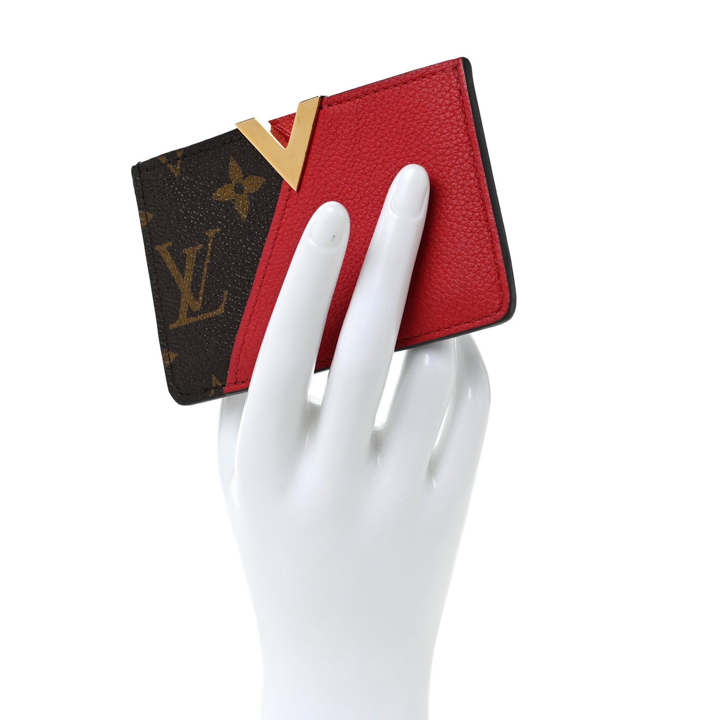 Calfskin Monogram Kimono Tote Card Holder Cherry