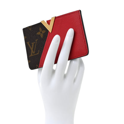 Louis Vuitton Calfskin Monogram Kimono Tote Card Holder Cherry 2 of 7