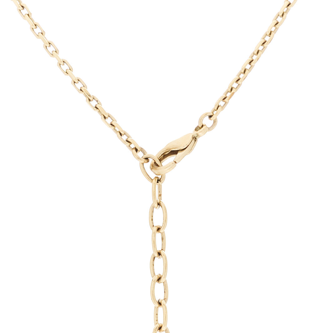 Chanel Crystal CC Medallion Necklace Gold 4 of 6