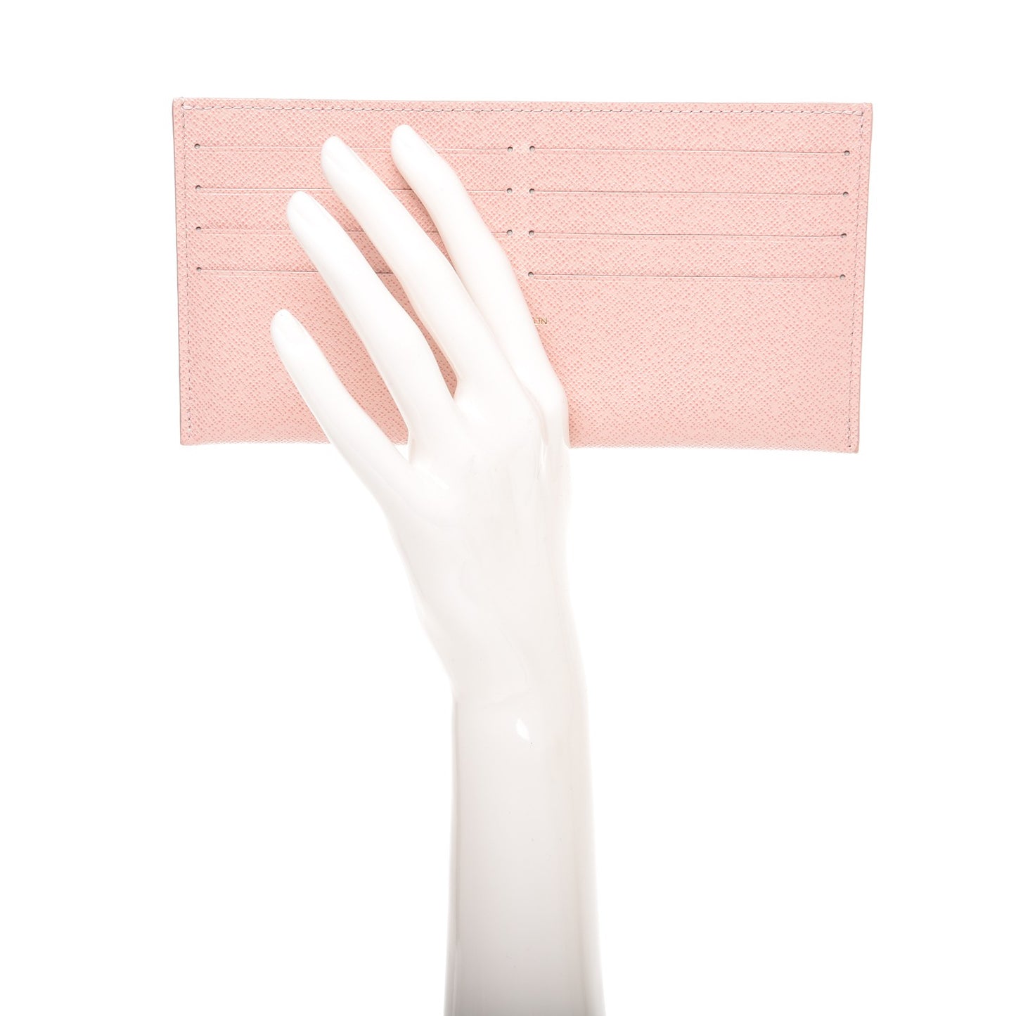 Calfskin Felicie Card Holder Insert Rose Ballerine