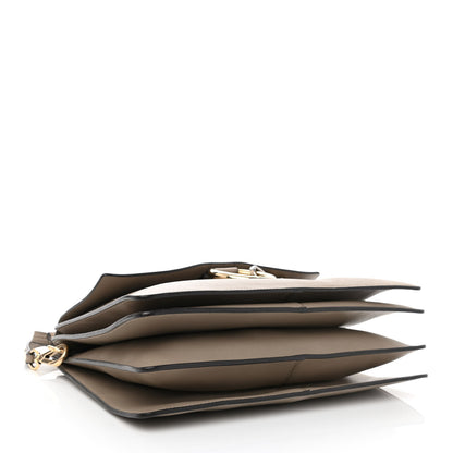 Chloe Calfskin Suede Medium Faye Shoulder Bag Motty Grey 4 of 10