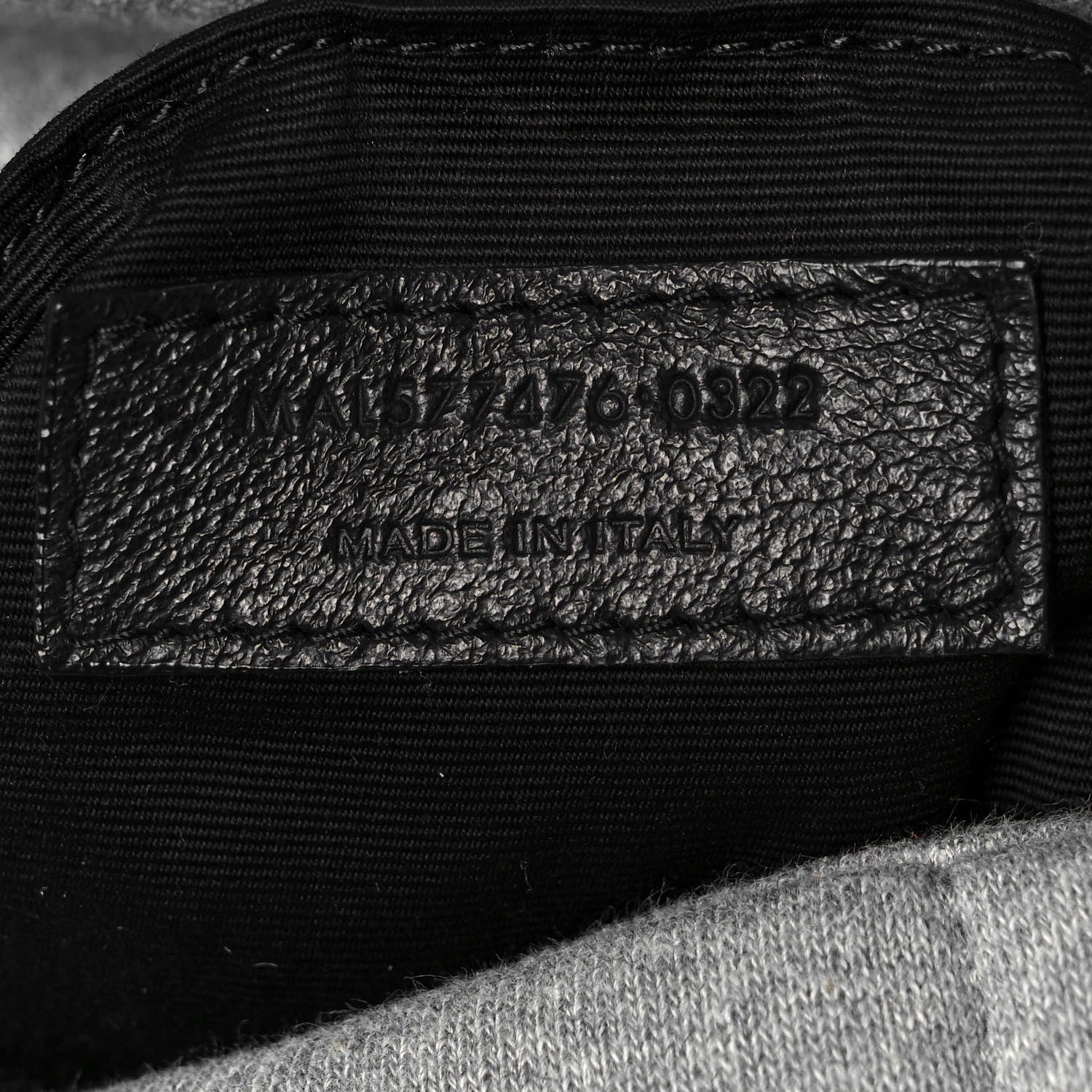 Saint Laurent Jersey Quilted Small Loulou Puffer Monogram Chain Satchel Grey Cloud 7 of 11
