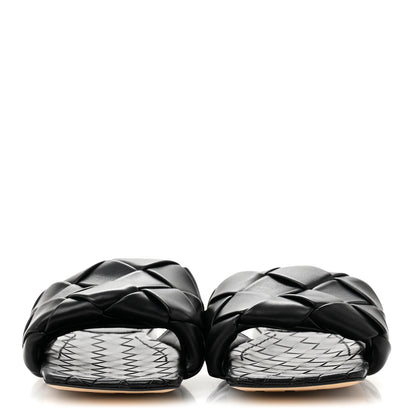 Bottega Veneta Nappa Maxi Intrecciato Lido Flat Sandals 40 Black 3 of 8