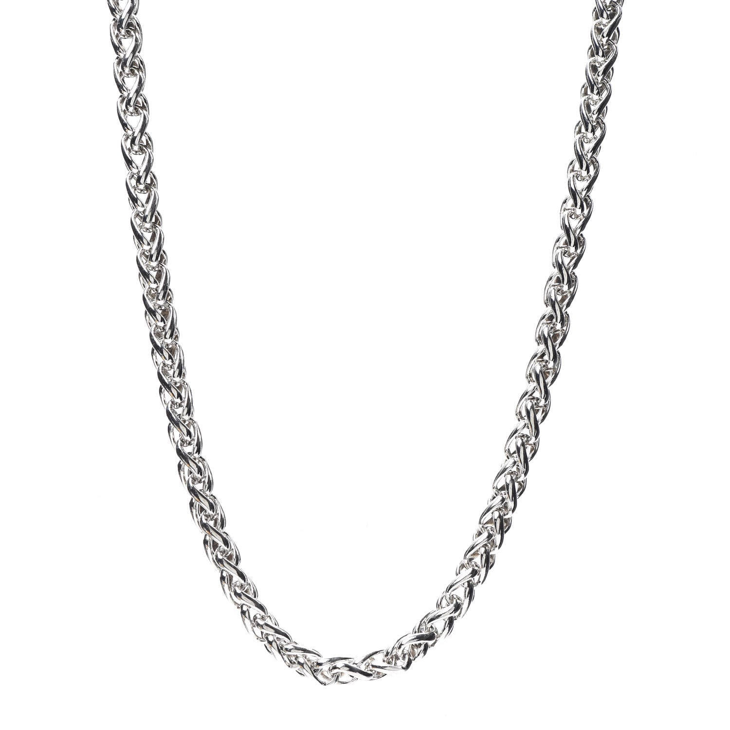 David Yurman Sterling Silver 14K Yellow Gold 6mm Wheat Chain Necklace 3 of 5