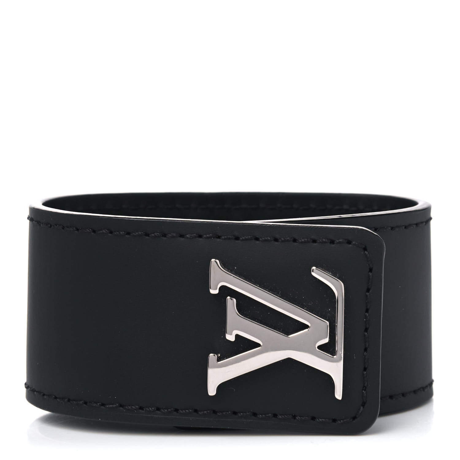 Louis Vuitton Calfskin Bracelet Black 2 of 7