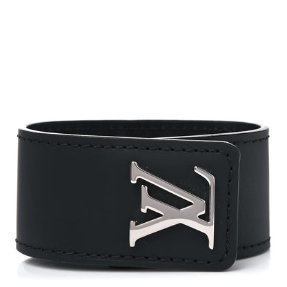 Louis Vuitton Calfskin Bracelet Black 2 of 7