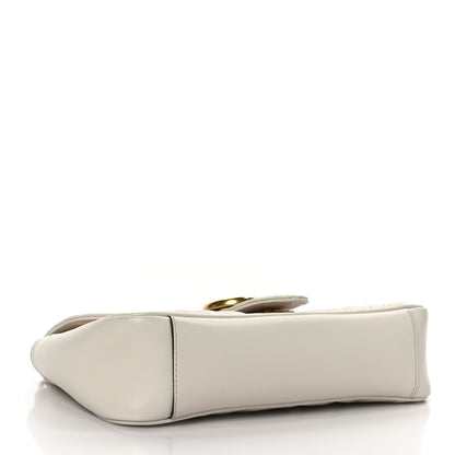 Gucci Calfskin Matelasse Small GG Marmont Shoulder Bag White 4 of 10