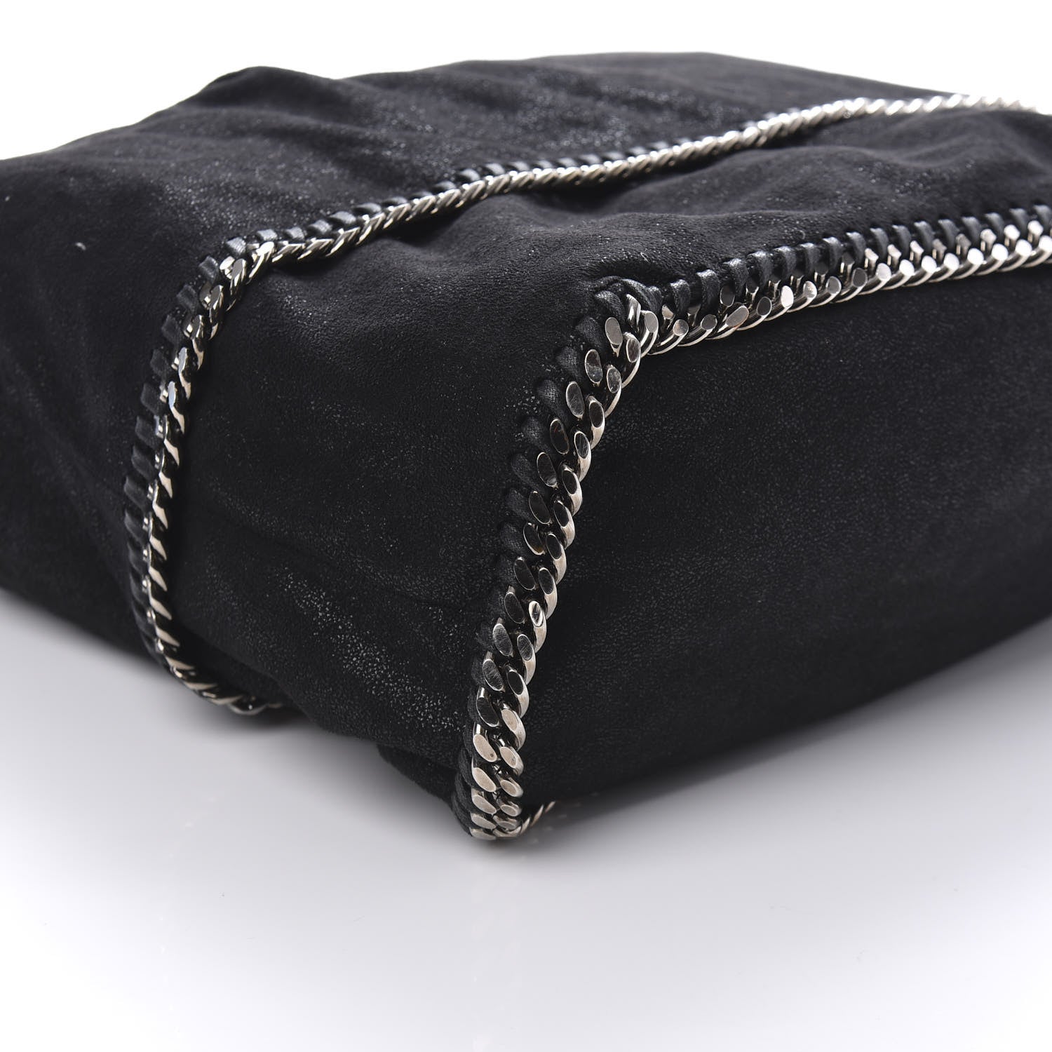 Stella McCartney Chamois Shiny Dotted Falabella Bucket Bag Ruthenium 6 of 9