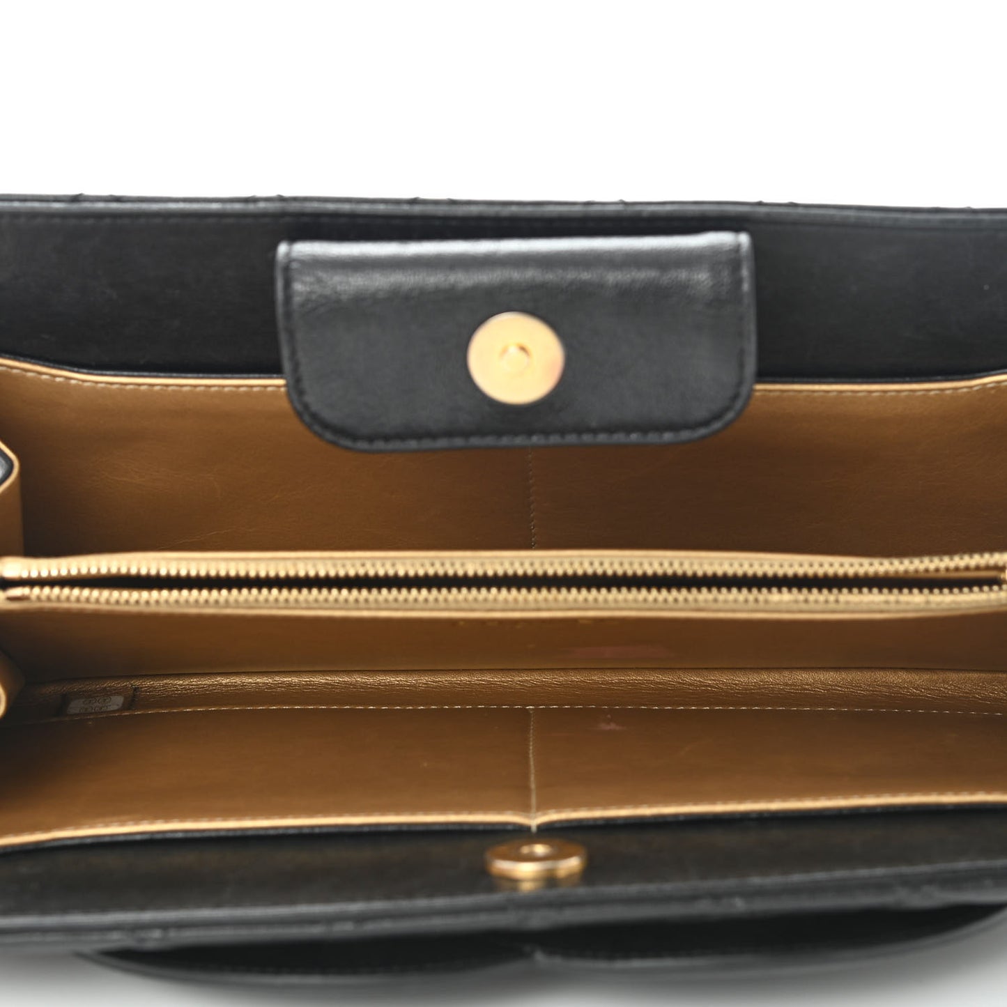 Lambskin Quilted Coco Midnight Clutch Black