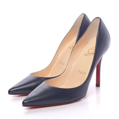 Christian Louboutin Kid Apostrophy 85 Pumps 35 Navy 3 of 7