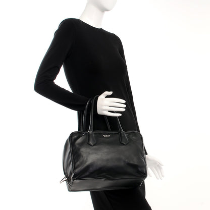 Prada Soft Calf Large Inside Tote Black Mughetto 3 of 10