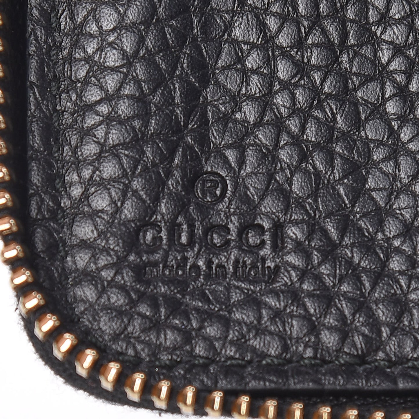 Calfskin Soho Zip Around Wallet Black