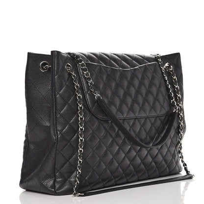 Chanel Caviar Quilted Flap Tote Black 3 of 7