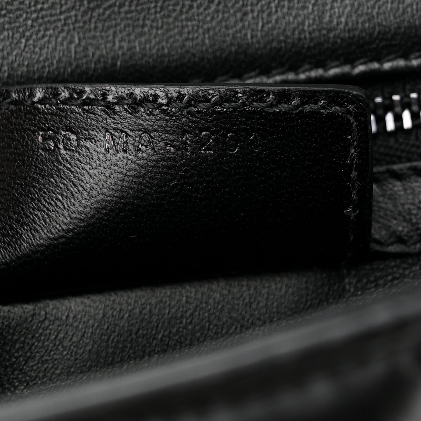 Calfskin Macrocannage Small Caro Bag Black