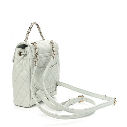 Chanel Caviar Quilted Mini Urban Spirit Backpack Light Blue 3 of 10