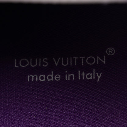 Louis Vuitton Calfskin Womens LV Trainer Sneakers 39 Purple 8 of 10