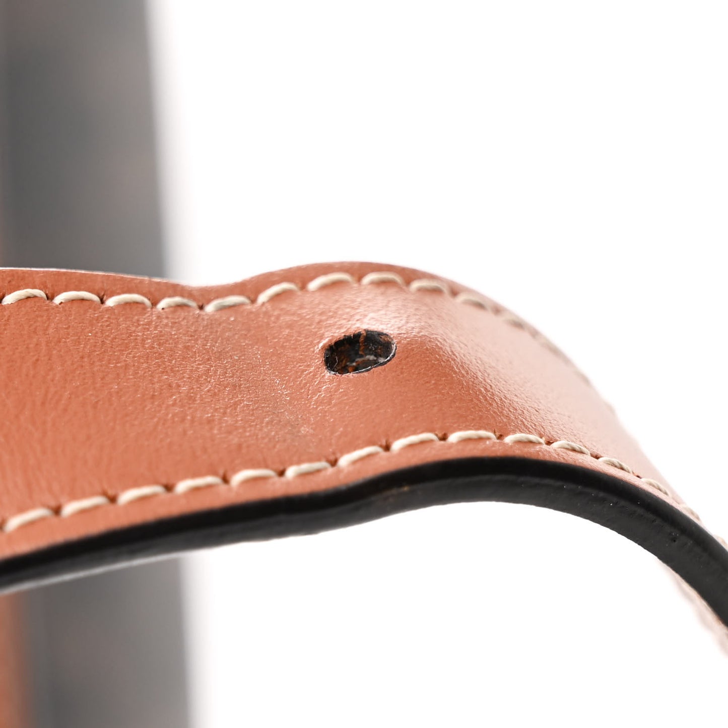 Triomphe Canvas Calfskin Medium Bucket Bag Tan