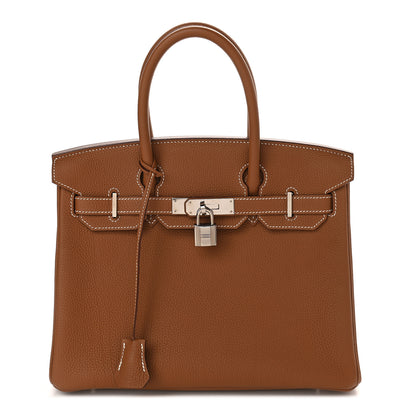 Hermes Togo Birkin 30 Gold 1 of 11