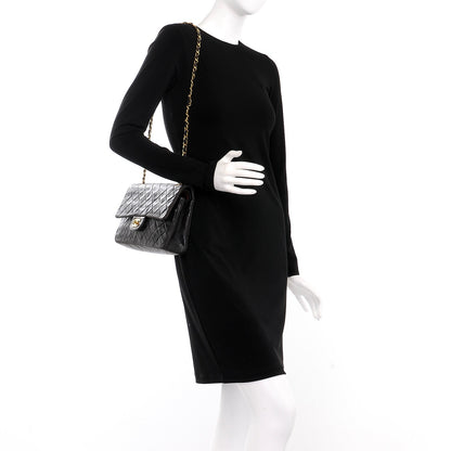 Chanel Lambskin Quilted Medium Double Flap Black 2 of 13