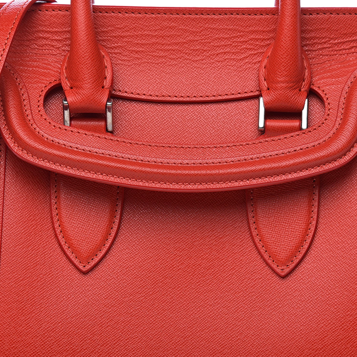 Alexander McQueen Grained Calfskin Large Heroine Red 16 of 16