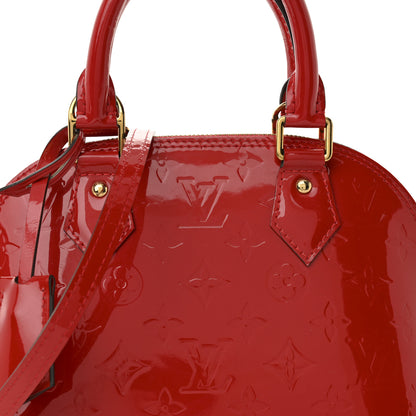 Louis Vuitton Vernis Alma BB Cherry 8 of 11