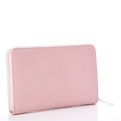 Chanel Caviar Large CC Timeless Zip Around Organizer Wallet Light Pink 3 of 8