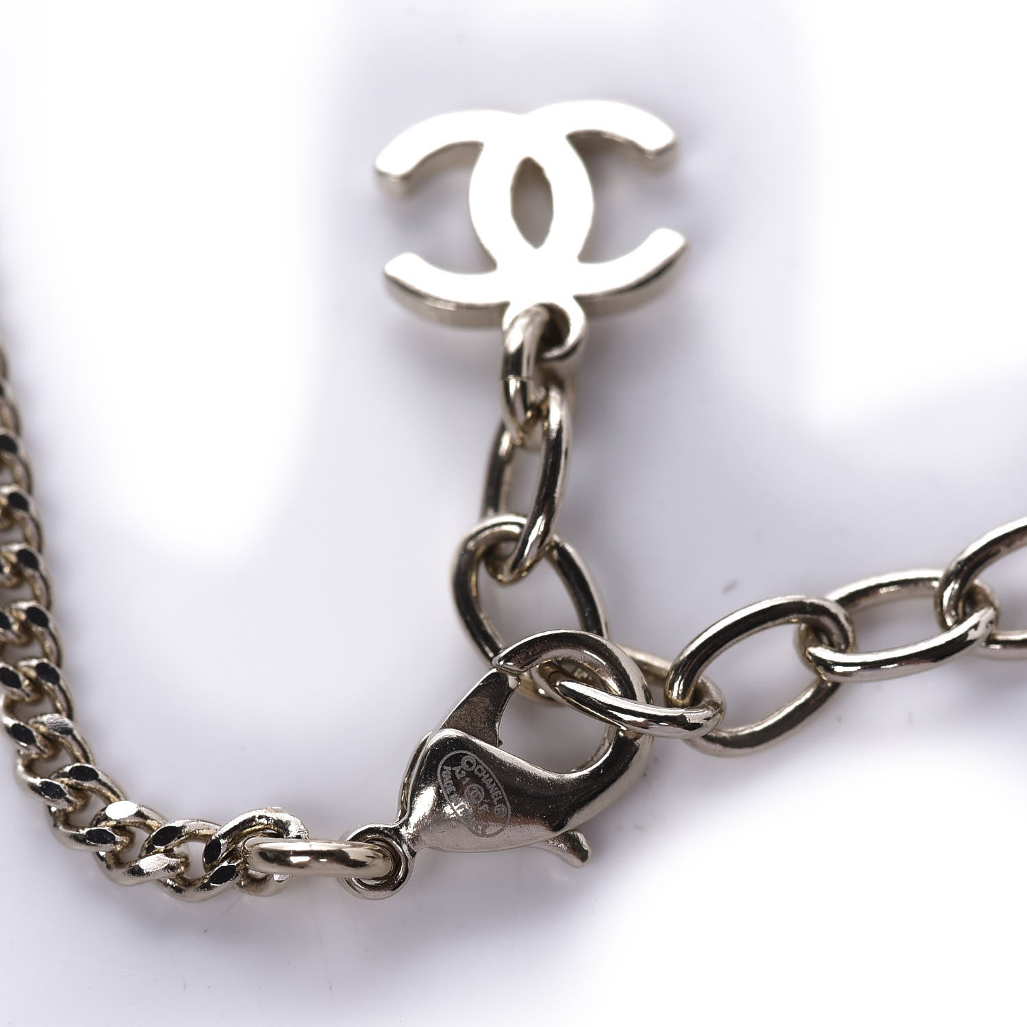 Chanel Pearl CC Chain Anklet Gold Pearly White 5 of 6