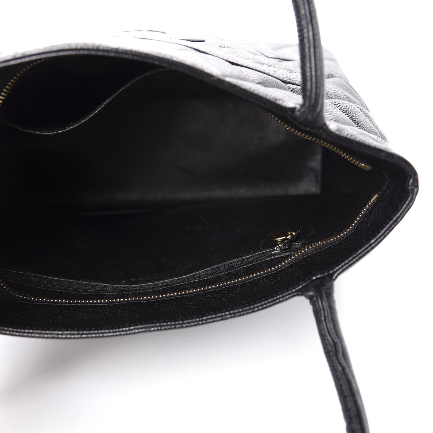 Caviar Quilted Medallion Tote Black