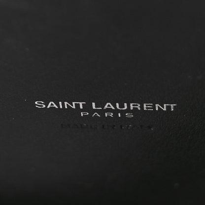 Saint Laurent Calfskin Crocodile Embossed Small Sac de Jour Black 8 of 11