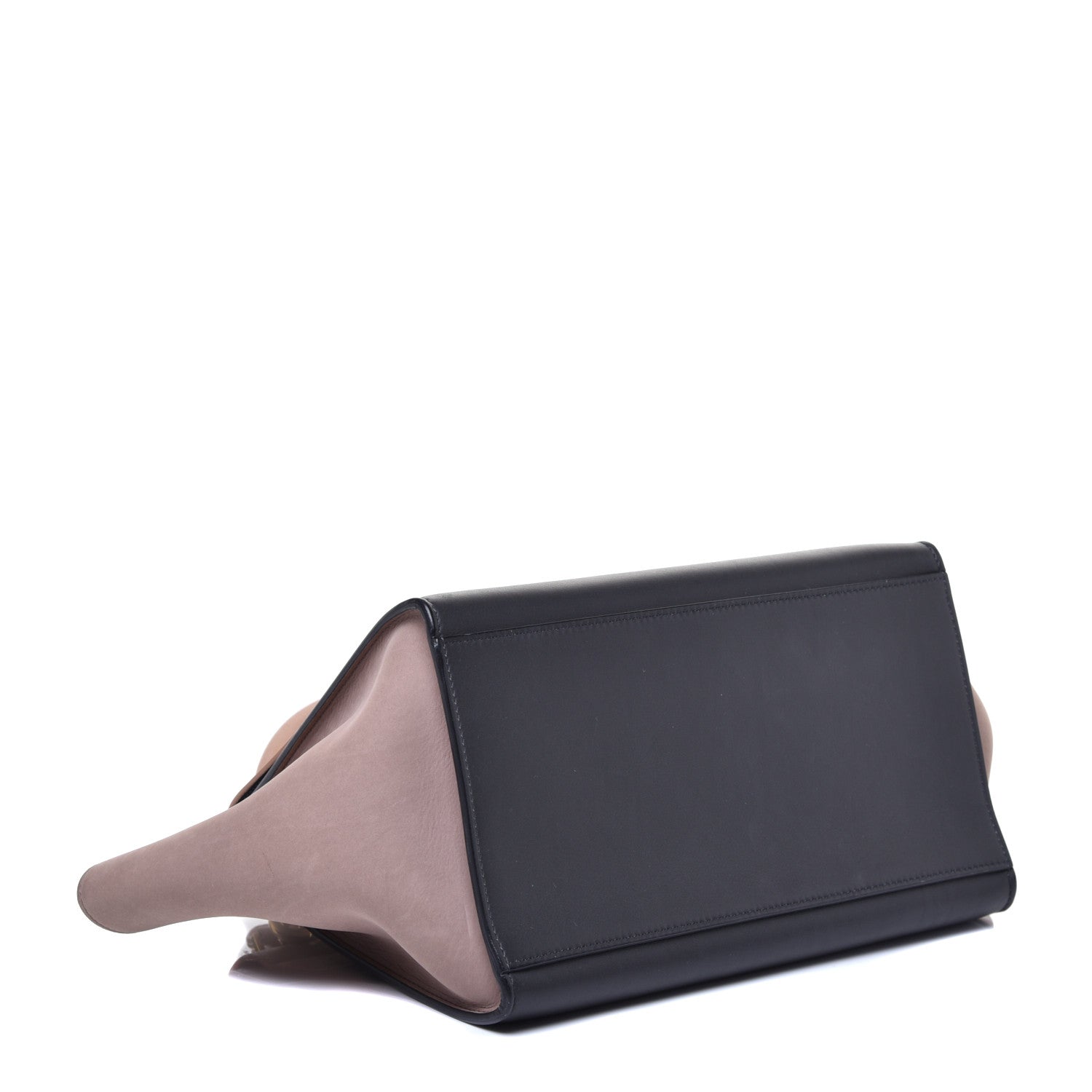 Celine Smooth Calfskin Nubuck Small Tri-Color Trapeze Nude 4 of 8