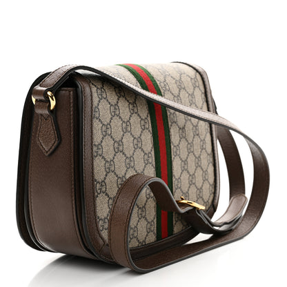 Gucci GG Supreme Monogram Web Small Ophidia Flap Messenger Bag Brown 3 of 10