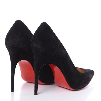 Christian Louboutin Veau Velours Alminette 100 Pumps 38 Black 4 of 10