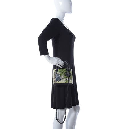 Christian Dior Smooth Calfskin Embroidered Mini Lady Dior Green Black 3 of 10