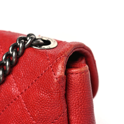 Chanel Caviar Quilted Mini Simply CC Flap Red 14 of 14