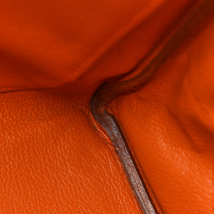 Hermes Taurillon Clemence Kelly Retourne 35 Orange 17 of 26