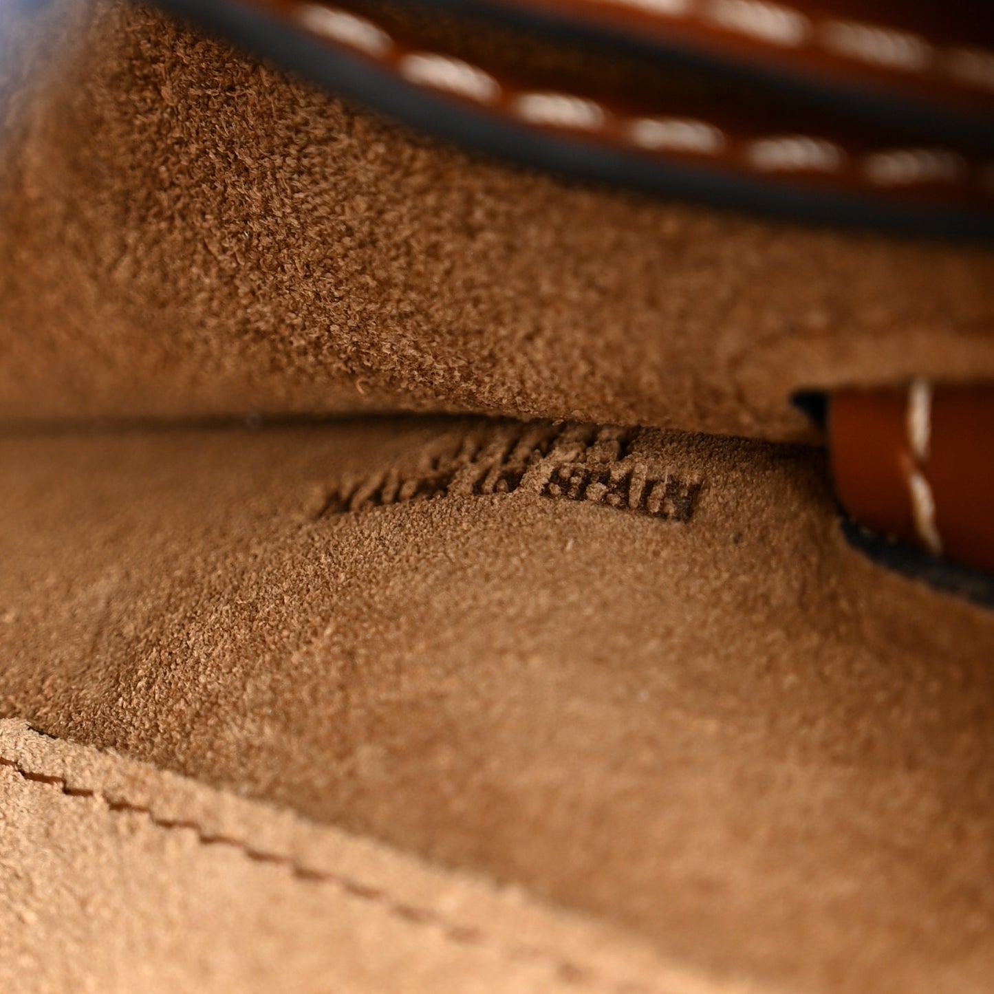 Grained Calfskin Small Gate Crossbody Bag Varsity Pecan