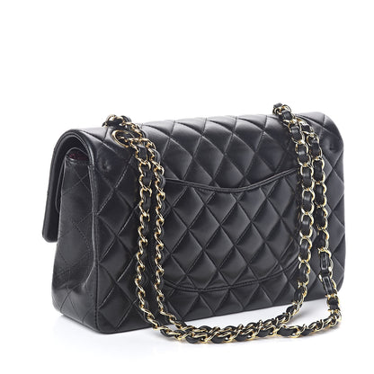 Chanel Lambskin Quilted Medium Double Flap Black 3 of 10