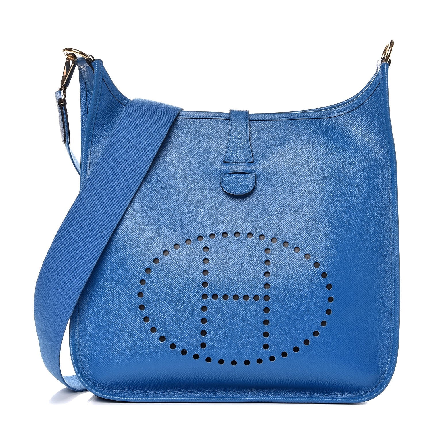 Hermes Epsom Evelyne GM Bleu France 1 of 7