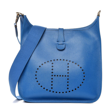 Hermes Epsom Evelyne GM Bleu France 1 of 7