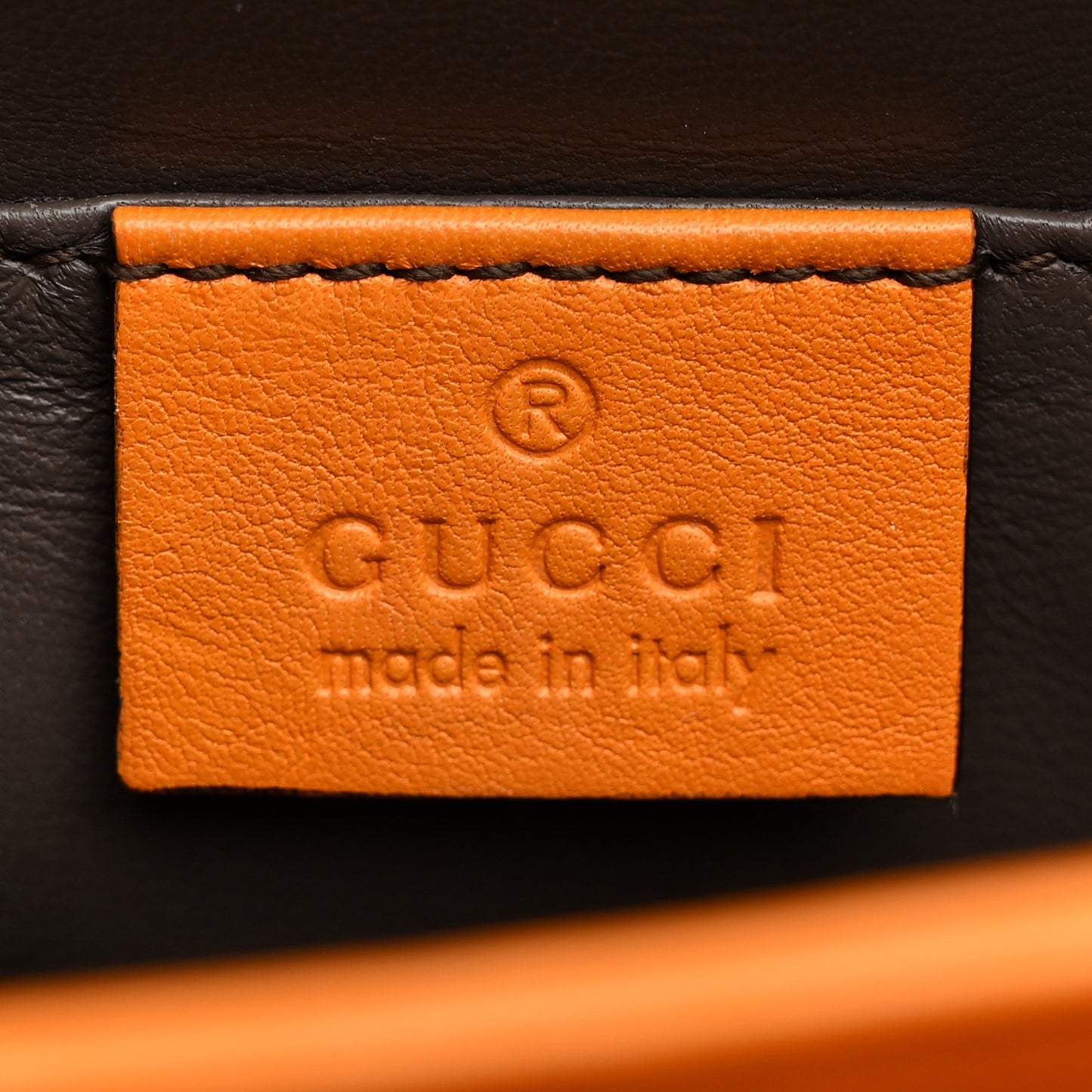 Shade Lux Calfskin Small Interlocking G Shoulder Bag Orange