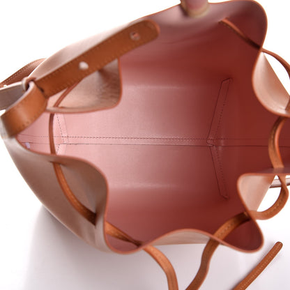 Mansur Gavriel Vegetable Tanned Calfskin Bucket Bag Cammello Ballerina 5 of 6