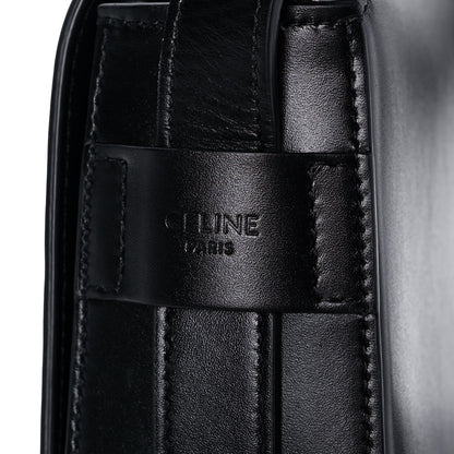 Celine Shiny Calfskin Medium Maillon Triomphe Black 7 of 16