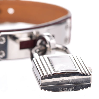 Hermes Stainless Steel Clemence 20mm Kelly Cadena Quartz Watch Rouge 5 of 5