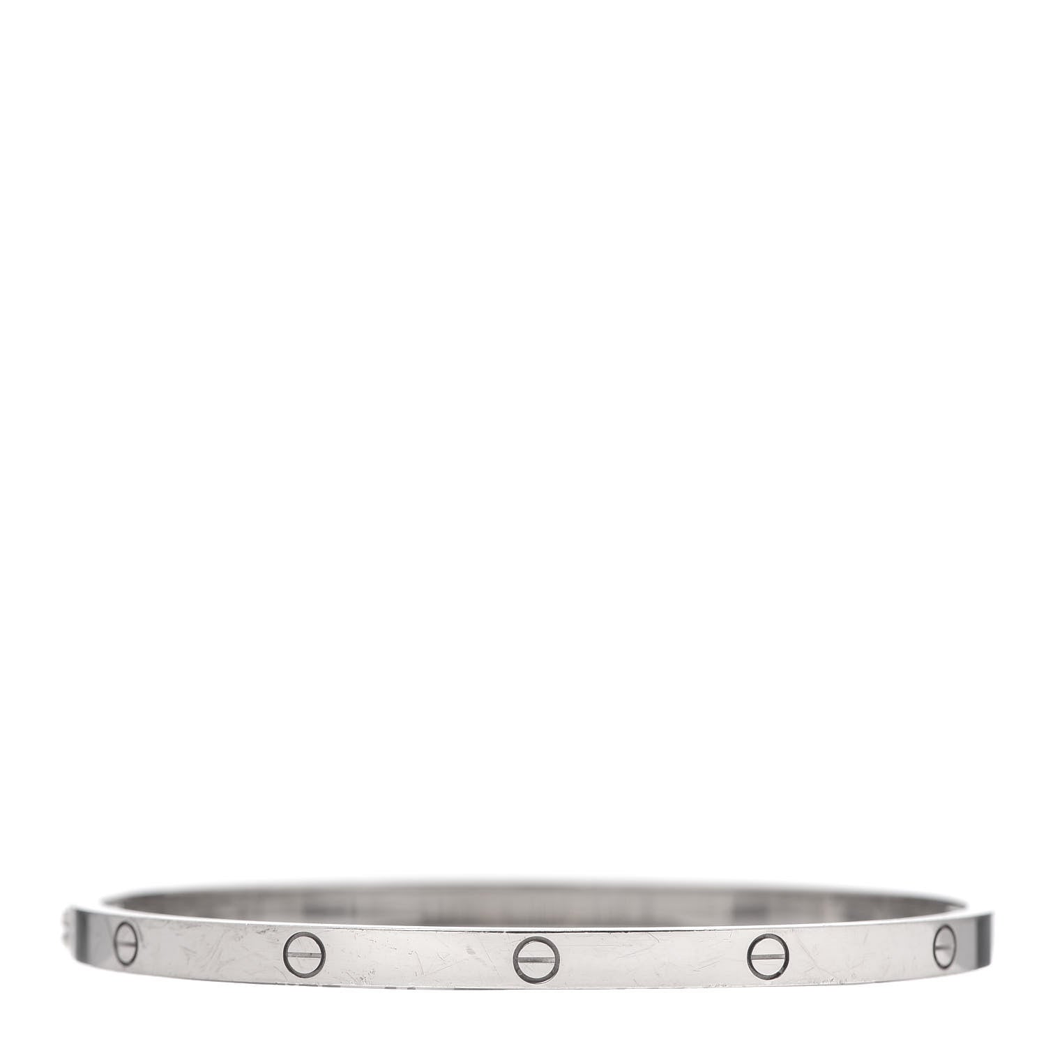 Cartier 18K White Gold Small LOVE Bracelet 17 3 of 7
