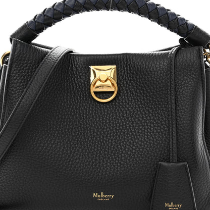 Mulberry Heavy Grain Small Iris Tote Black 6 of 8
