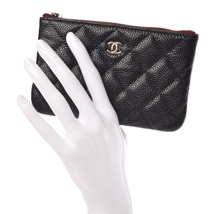 Chanel Caviar Quilted Small Cosmetic Case Black 2 of 8