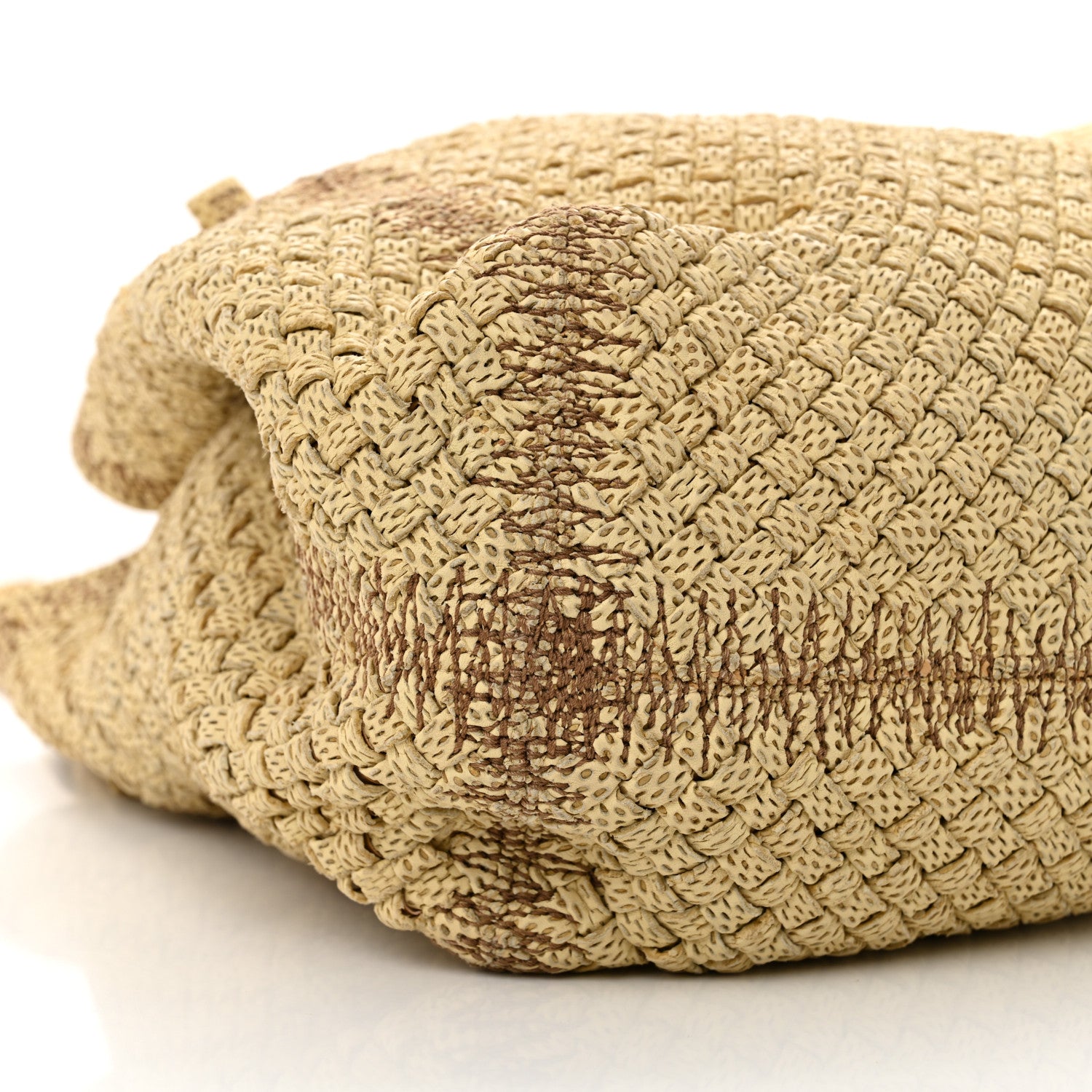 Bottega Veneta Perforated Intrecciato Tote Taupe 9 of 12