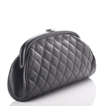 Chanel Caviar Quilted Timeless Clutch Black 3 of 9
